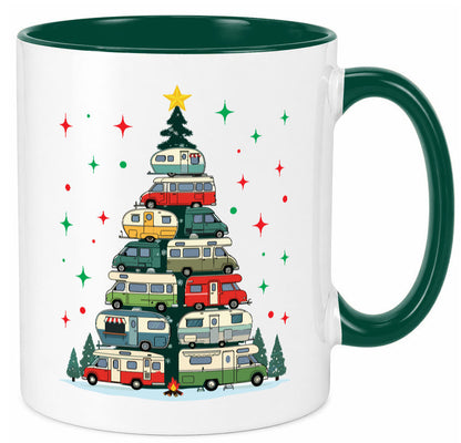Camper | Camping Weihnachten Fahrzeuge Baumlichter v2 lustig Humor Geschenkidee