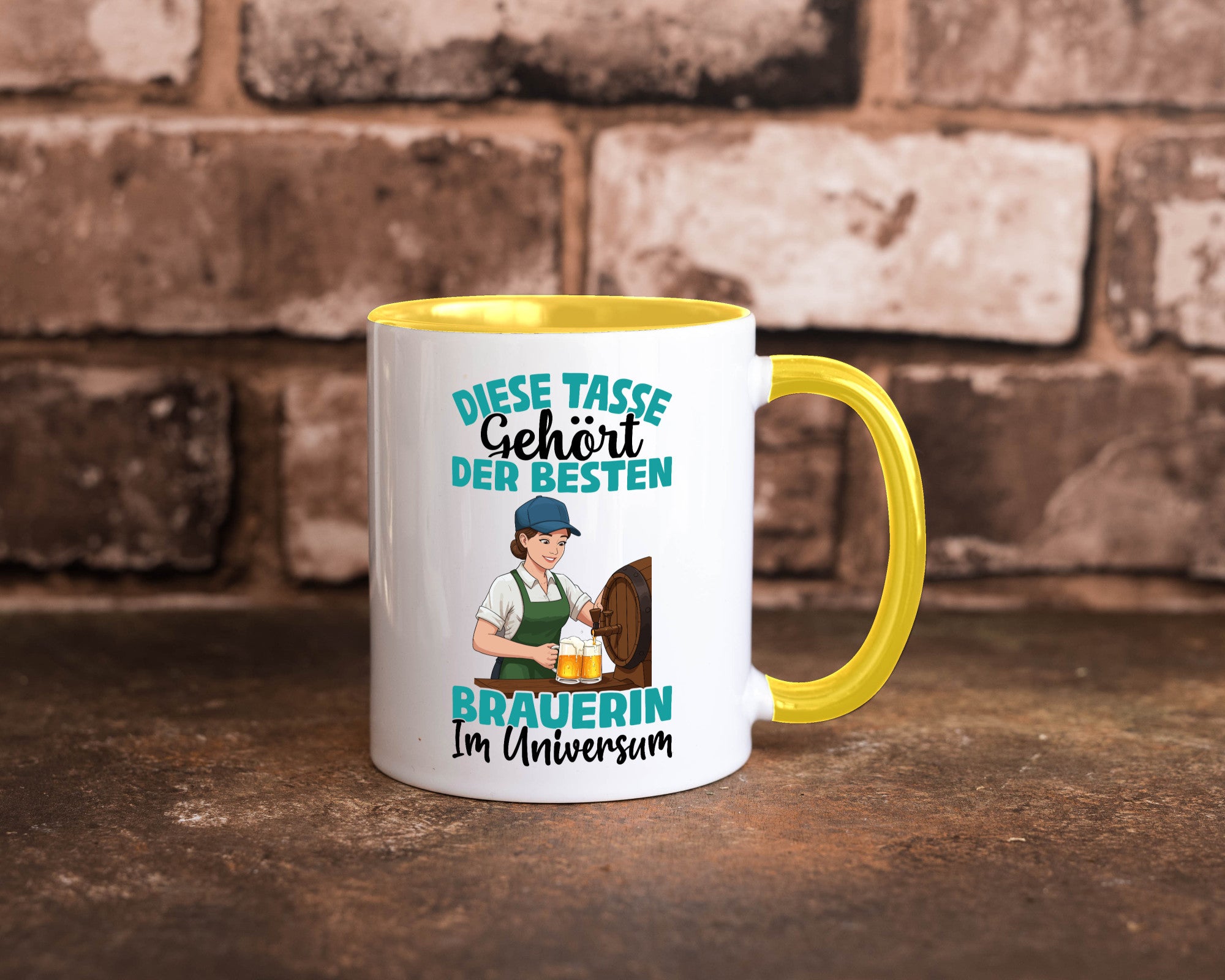 Im Universum: Brauerin | Bier Brauerei lustiger Spruch Geschenk Humor