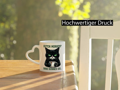 Guten Morgen ganz dünnes Eis | Böse Katze lustig Tierliebhaber Humor Geschenk