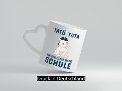 Polizei Eisbär | Tatü Tata Einschulung Tasse Schule lustig Humor Geschenkidee