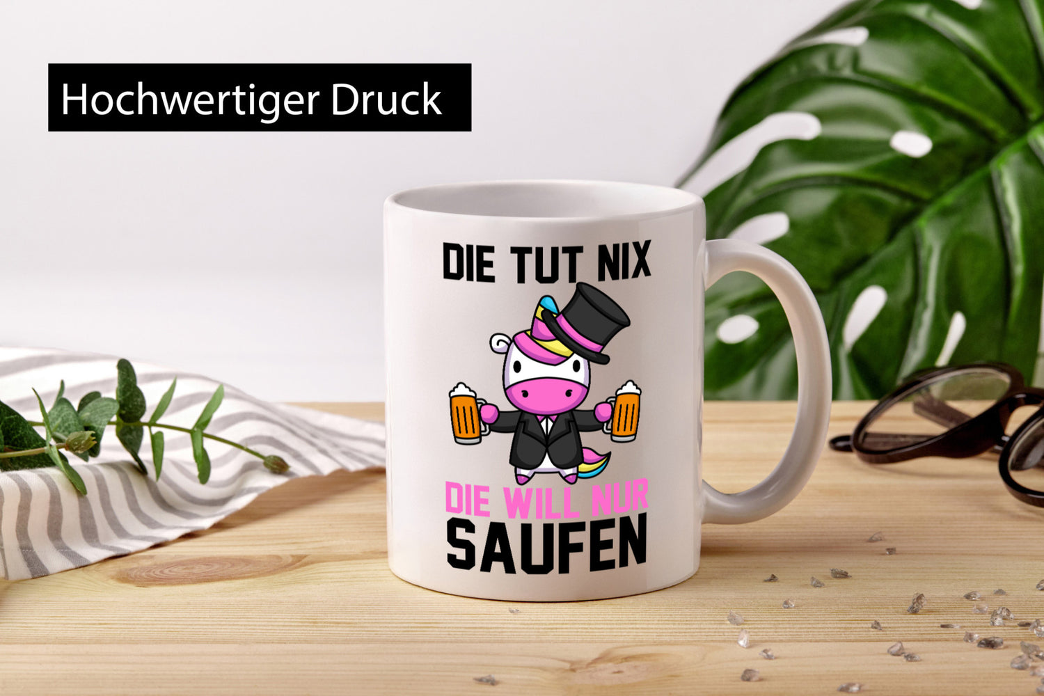 Die tut nix will nur Saufen | Einhorn Bier v2 lustig Humor Geschenkidee