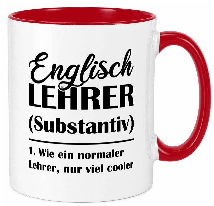 Englisch Lehrer, normal, nur viel cooler Geschenk Humor Geschenkidee lustiger Tasse
