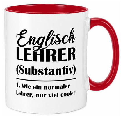 Englisch Lehrer, normal, nur viel cooler Geschenk Humor Geschenkidee lustiger Tasse