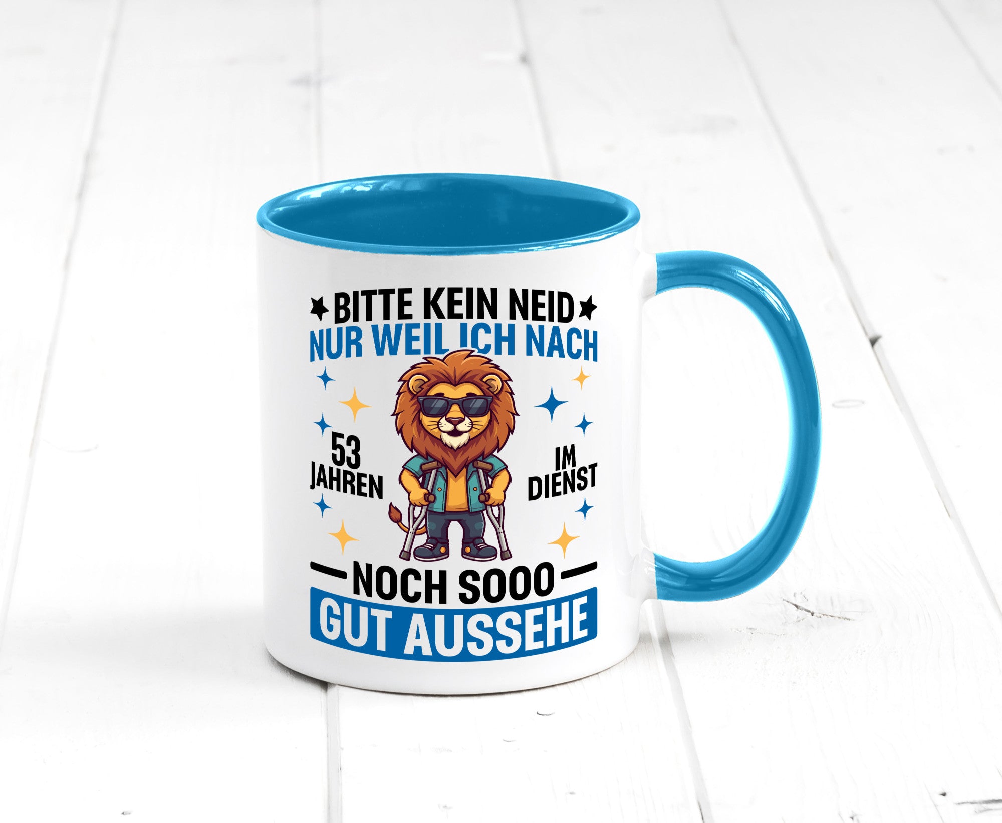 53 Jahre im Dienst | Arbeitsjubiläum Arbeit Geschenkidee Kollegen Büro Humor