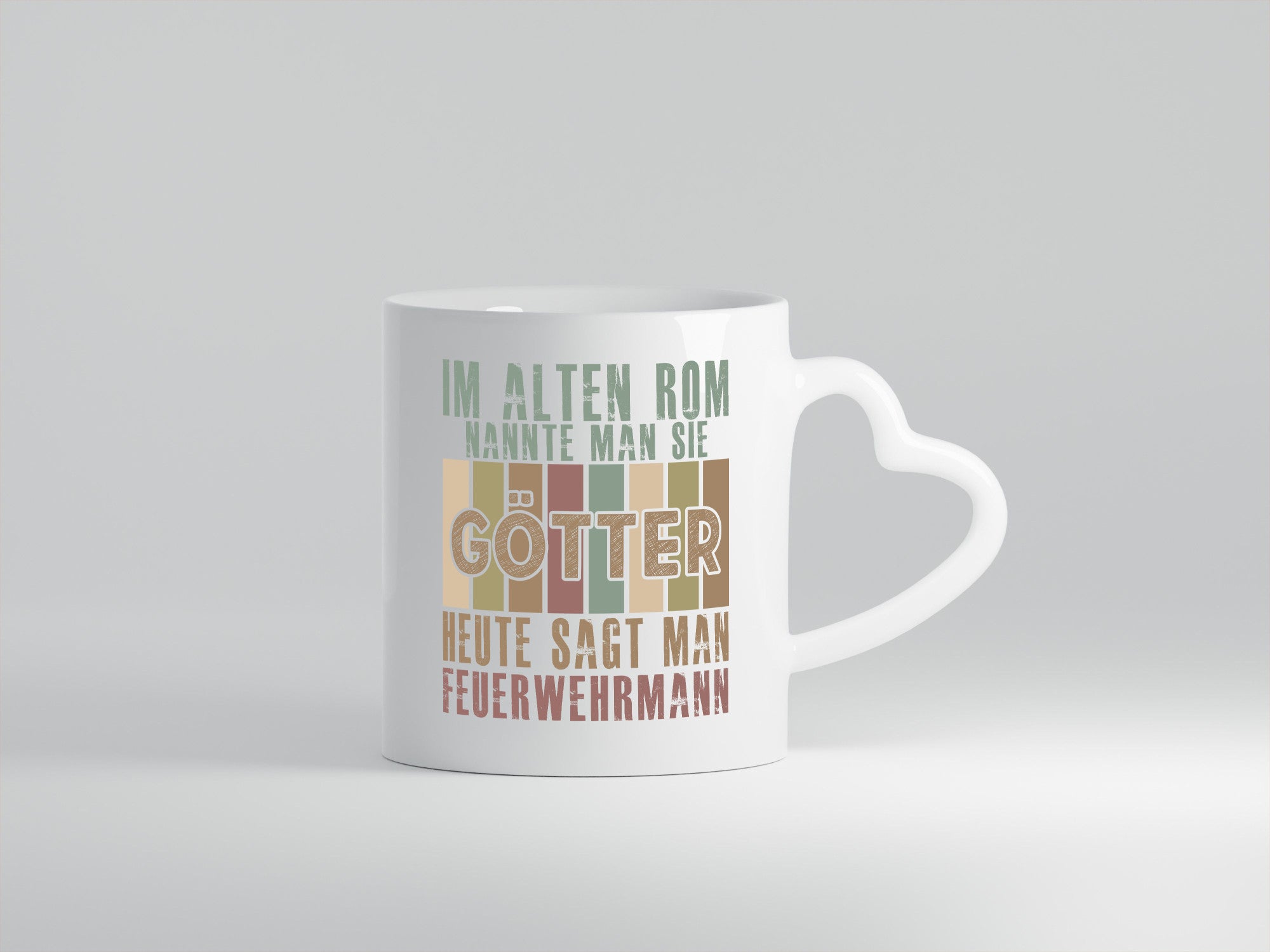 Heute sagt man: Feuerwehrmann | Feuerwehr Humor Geschenkidee Tasse