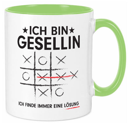 Löse Probleme: Gesellin | Handwerkerinnen Geschenkidee Humor Tasse