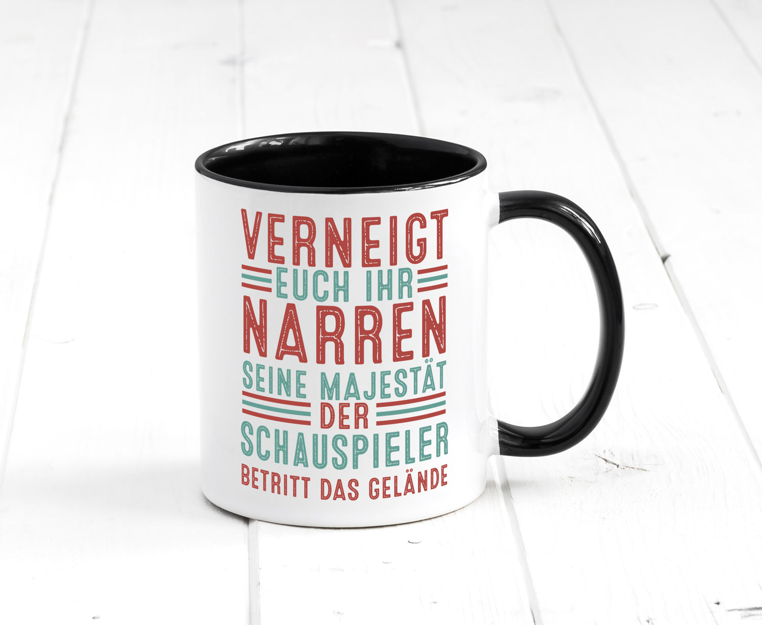 Verneigt euch: Schauspieler | Theater lustig Humor Geschenkidee Geschenk Tasse
