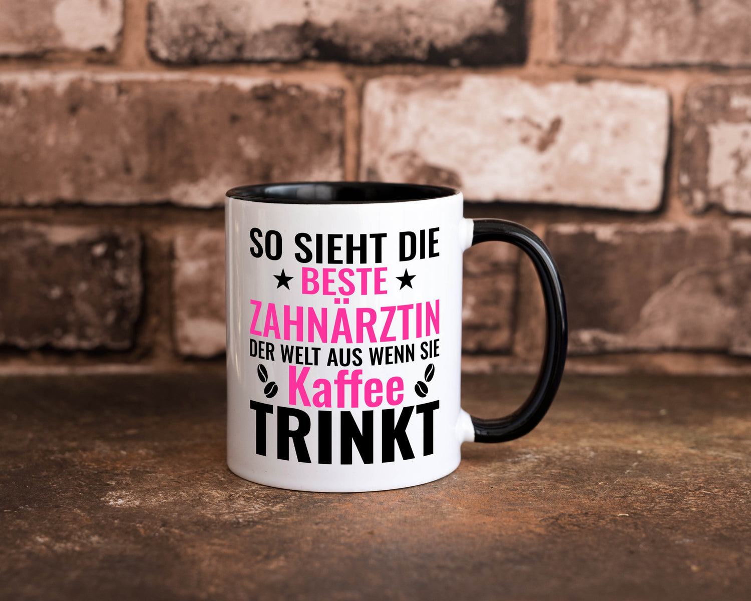 Kaffee trinkt: Zahnärztin | Zahnmedizin Beruf Geschenk Arbeit Kollegen Büro