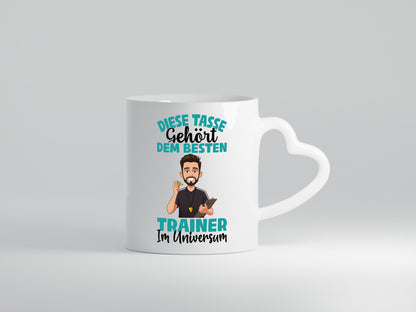Im Universum: Trainer | Verein Sport lustig Humor Geschenkidee Geschenk Tasse