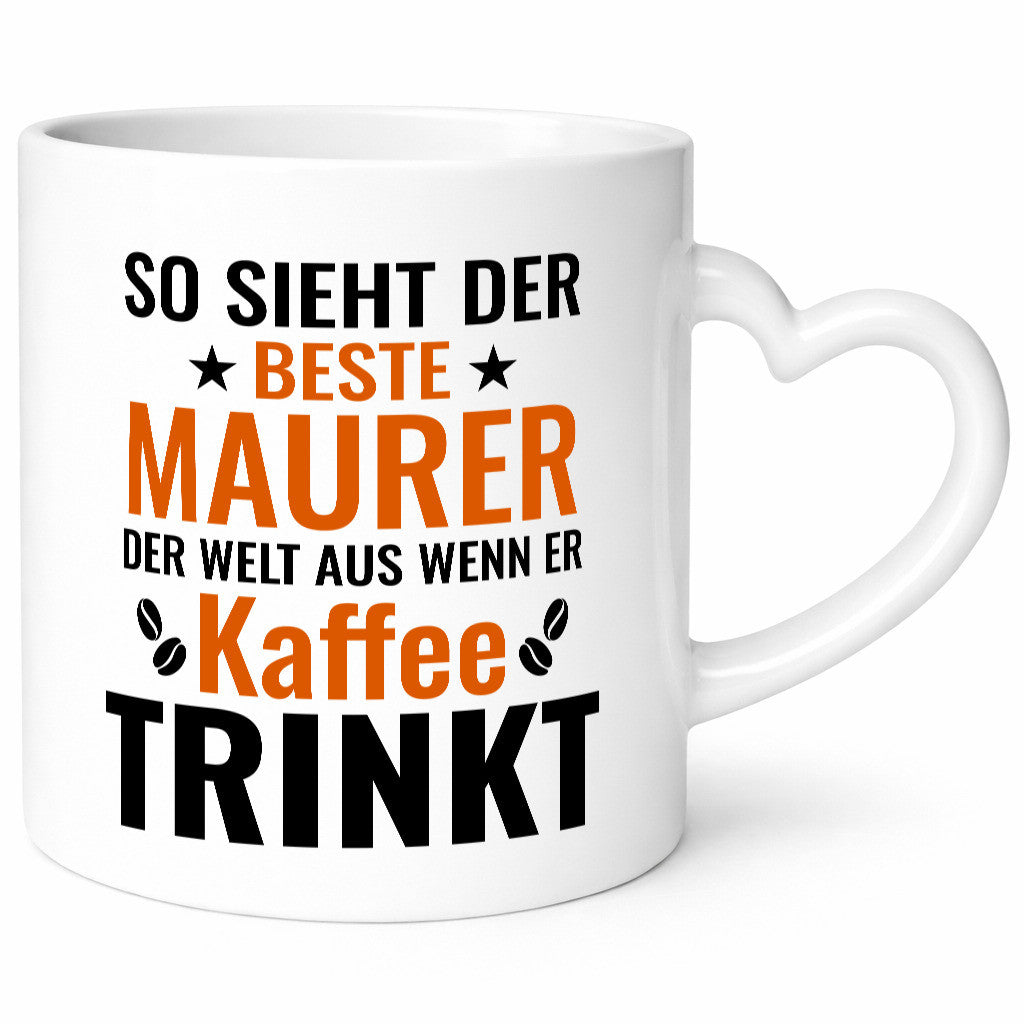 Kaffee trinkt: Maurer | Bau Handwerker Geschenk Humor Geschenkidee lustiger