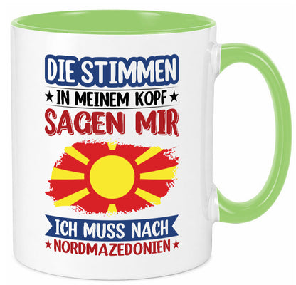 Nordmazedonien | Urlaub Stimmen in meinem Kopf Geschenk Humor Geschenkidee