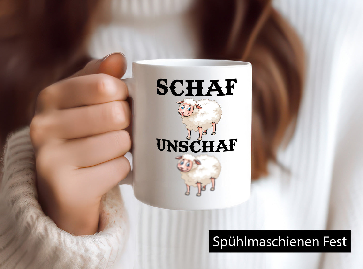 Schaf Unschaf Geschenk Humor Geschenkidee lustiger Spruch Tasse