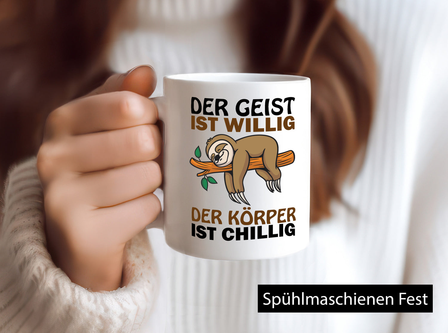 Chilliger Körper Geschenk Humor Geschenkidee lustiger Spruch Tasse