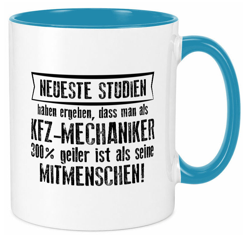 Neuste Studien: KFZ-Mechaniker | Werkstatt Mechaniker Geschenkidee Humor Tasse