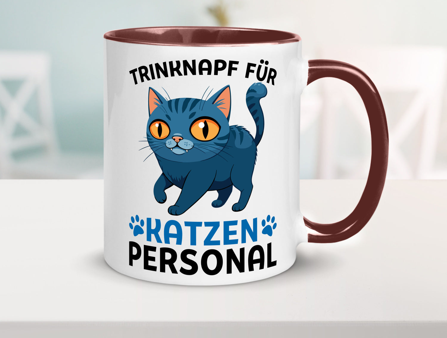 Katzen Personal | Katzenbesitzer Tasse Katze Humor vl2 Tierliebhaber