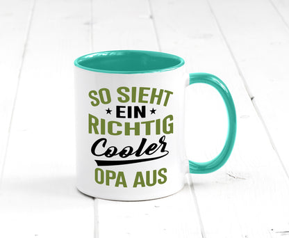 So sieht ein richtig Cooler Opa aus | Großvater Geschenkidee Familie Humor Tasse