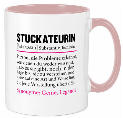 Stuckateurin | Innenausbau Beruf Humor Spruch Arbeit Kollegen Büro Geschenkidee