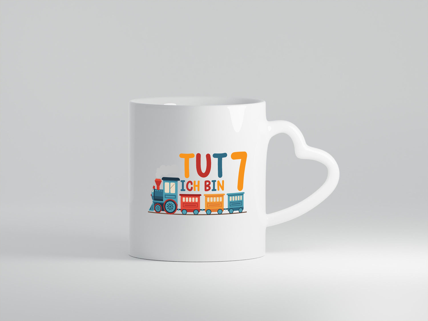 7. Geburtstag | 7 Jahre Eisenbahn Zug junge Humor Geschenkidee Tasse