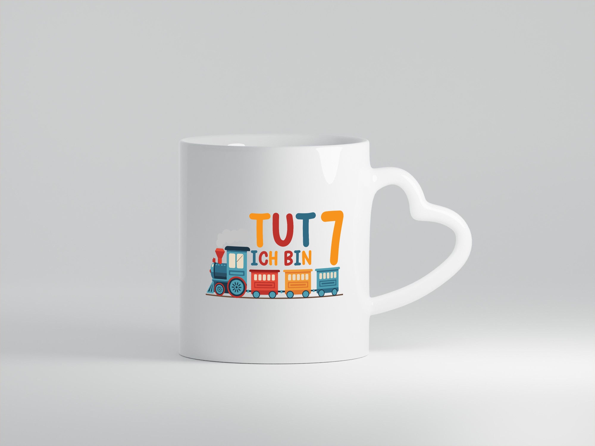 7. Geburtstag | 7 Jahre Eisenbahn Zug junge Humor Geschenkidee Tasse
