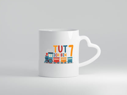 7. Geburtstag | 7 Jahre Eisenbahn Zug junge Humor Geschenkidee Tasse