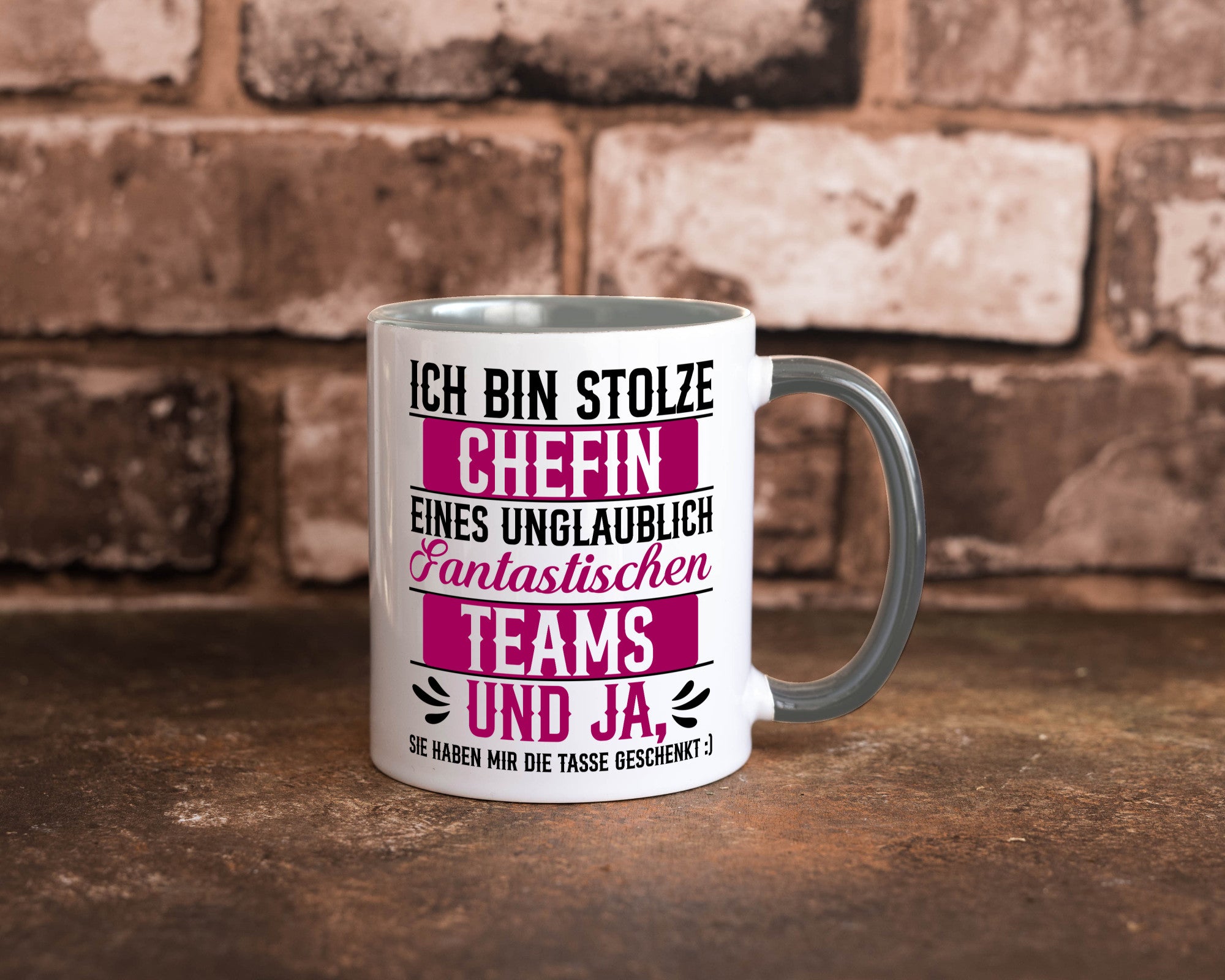 Stolze Chefin | Tolles Team Mitarbeiter lustig Arbeit Kollegen Büro Geschenk