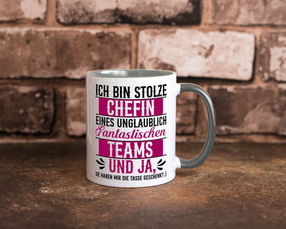 Stolze Chefin | Tolles Team Mitarbeiter lustig Arbeit Kollegen Büro Geschenk