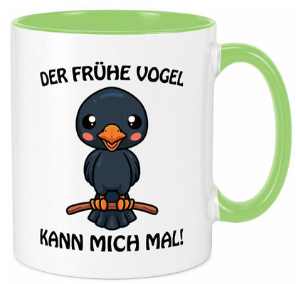 Der Frühe Vogel Humor Geschenkidee Tasse