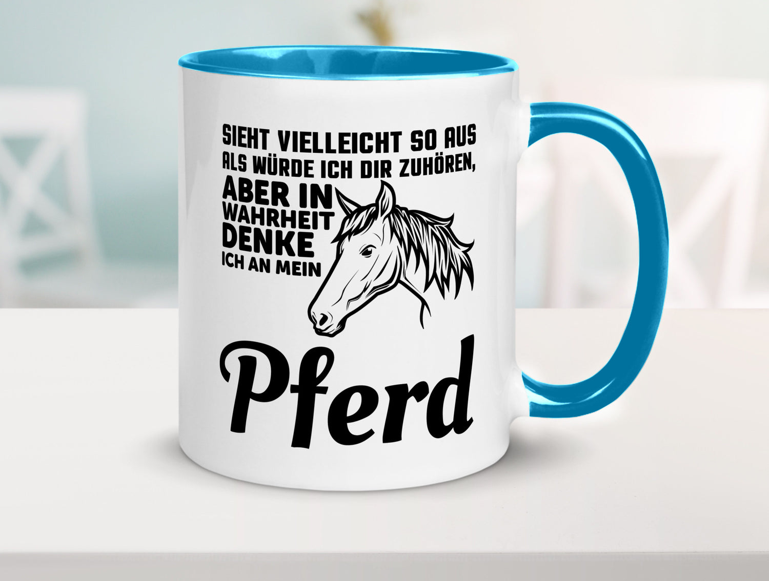 Pferde Spruch | Reiterin Tasse Pferdesport Reiten Humor Geschenkidee