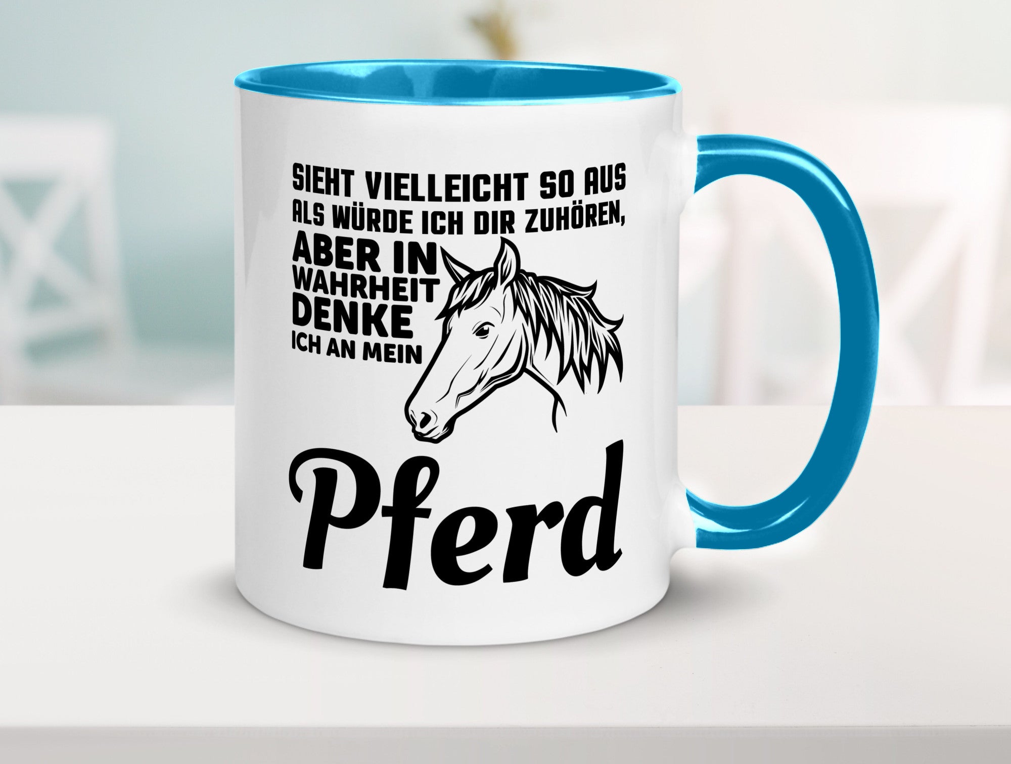 Pferde Spruch | Reiterin Tasse Pferdesport Reiten Humor Geschenkidee