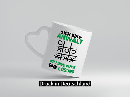 Ich finde immer eine Lösung | Anwalt Rechtsanwalt lustiger Spruch Geschenk