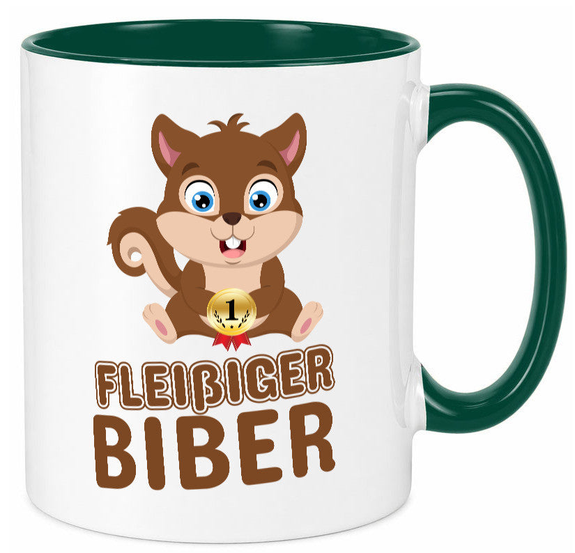 Fleißiger Biber | Motiv Tasse Kinder Geburtstag lustig Geschenkidee Geschenk