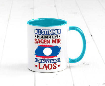 Laos | Urlaub Stimmen in meinem Kopf Traumland lustig Humor Geschenkidee