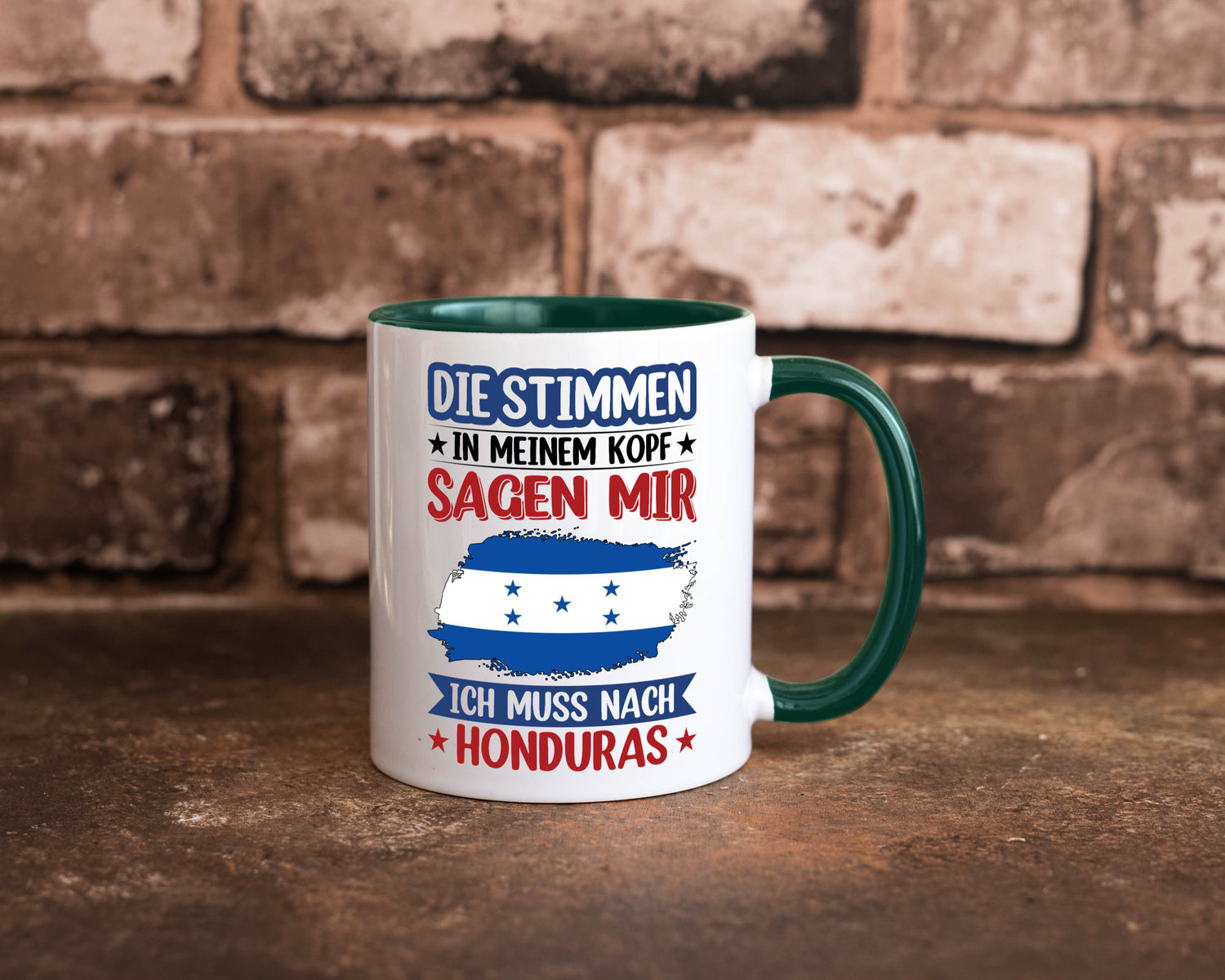 Honduras | Urlaub Stimmen in meinem Kopf Traumland Geschenkidee Humor Tasse