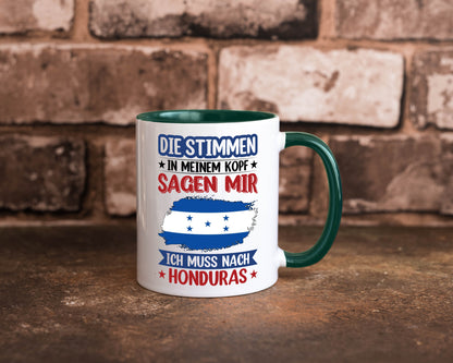 Honduras | Urlaub Stimmen in meinem Kopf Traumland Geschenkidee Humor Tasse