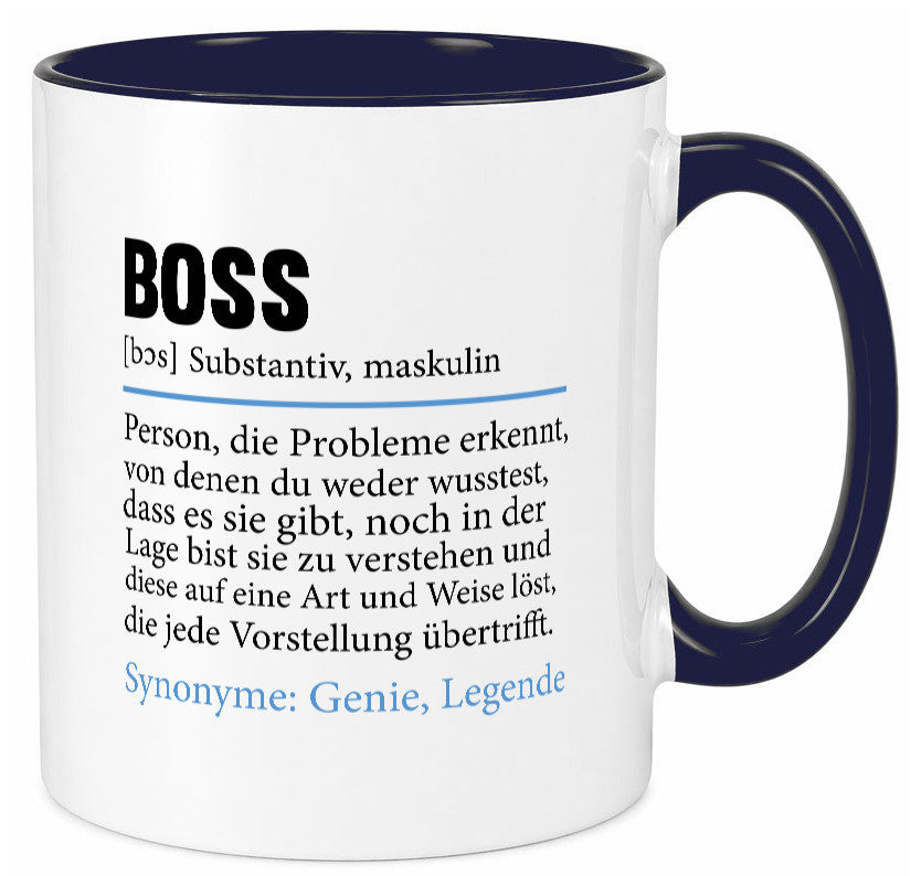 Boss | Chef Führungskraft Vorgesetzter Geschenk Arbeit Kollegen Büro lustiger Tasse