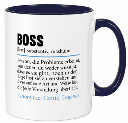 Boss | Chef Führungskraft Vorgesetzter Geschenk Arbeit Kollegen Büro lustiger Tasse