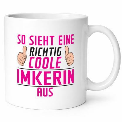 Richtig Coole Imkerin | Imkerei Humor Geschenkidee Tasse