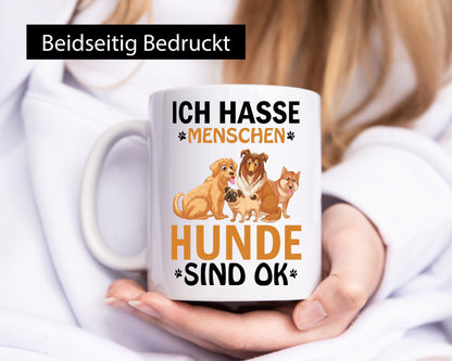 Ich liebe Hunde Geschenkidee Tierliebhaber Humor Tasse