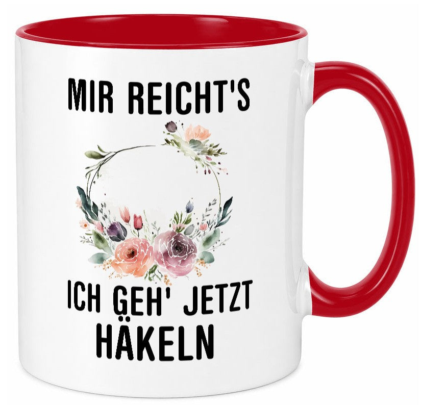 Ich geh` jetzt häkeln | Häkelzubehör Freundin Geschenkidee Humor Tasse