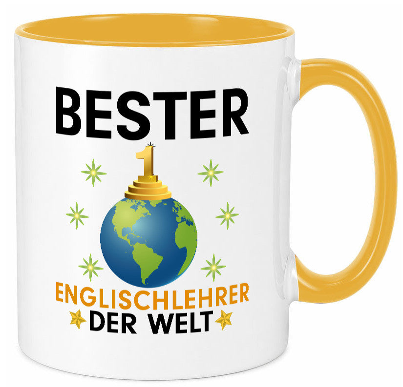 Welt Bester Englischlehrer | Schule Englisch Geschenk Humor Geschenkidee Tasse
