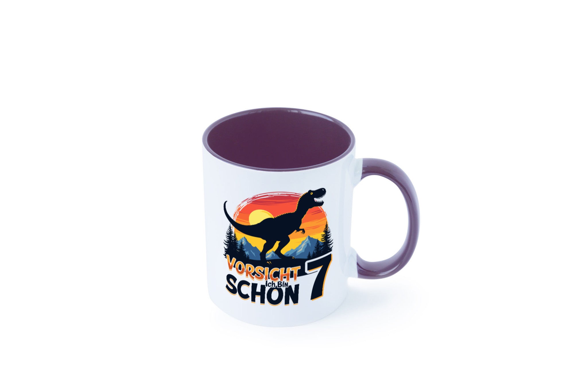 7. Geburtstag | 7 Jahre Dinosaurier v2 Geschenk Geschenkidee lustiger Spruch