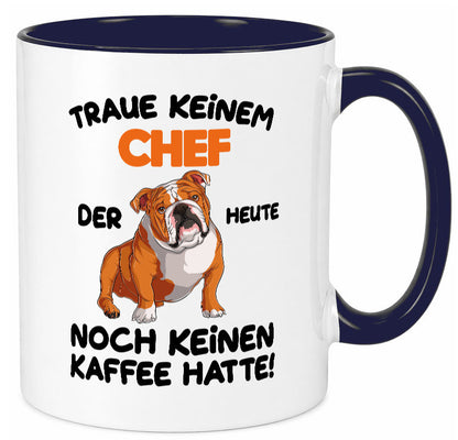 Traue keinem Chef lustiger Spruch Geschenk Arbeit Kollegen Büro Tasse