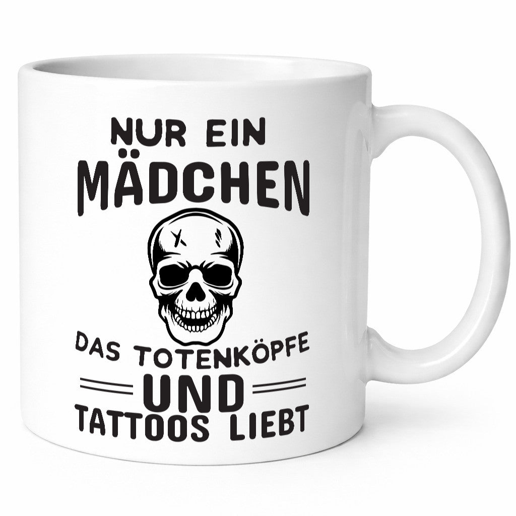 Totenköpfe und Tattoos lustiger Spruch Geschenk Humor Geschenkidee Tasse