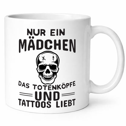 Totenköpfe und Tattoos lustiger Spruch Geschenk Humor Geschenkidee Tasse