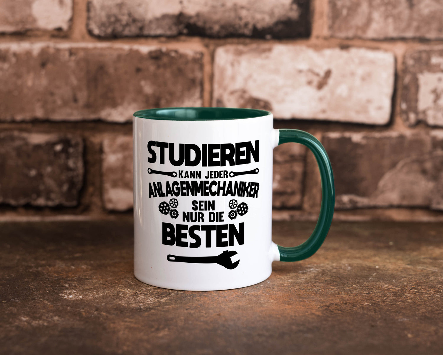 Nur die besten werden Anlagenmechaniker Humor Geschenkidee Tasse