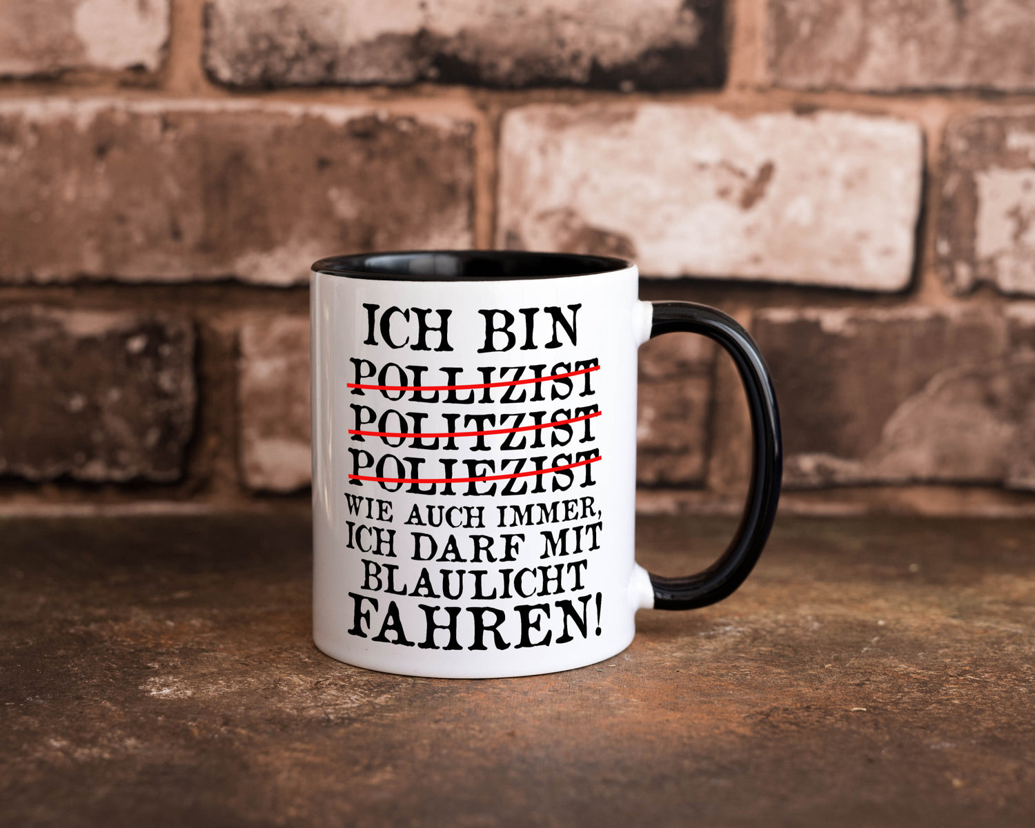 Ich bin Polizist | Blaulicht Polizei Beruf Streife lustig Arbeit Kollegen Büro