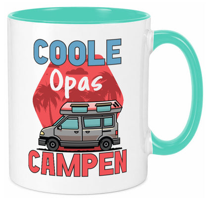 Coole Opas campen | Campingwagen Palmen Geschenk Familie Geschenkidee lustiger
