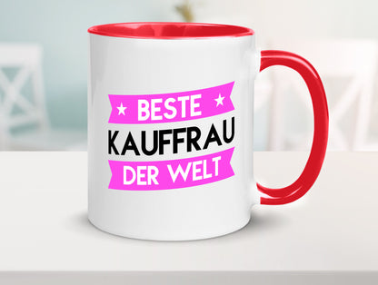 Beste Kauffrau | Kauffrauen Geschenkidee Humor Tasse