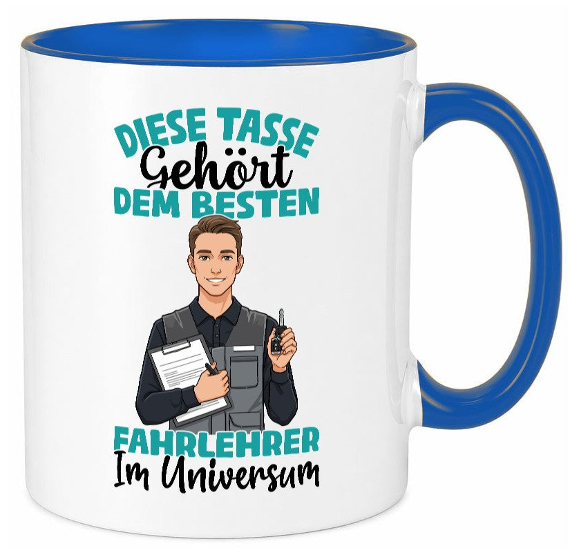 Im Universum: Fahrlehrer | Fahrschule lustig Humor Geschenkidee Geschenk Tasse