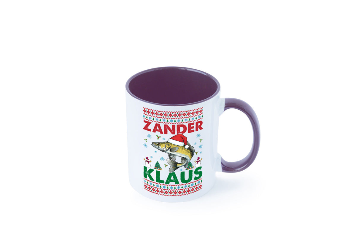 Zander Klaus | Ugly Christmas Angler Angeln v2 Geschenk Humor Geschenkidee Tasse